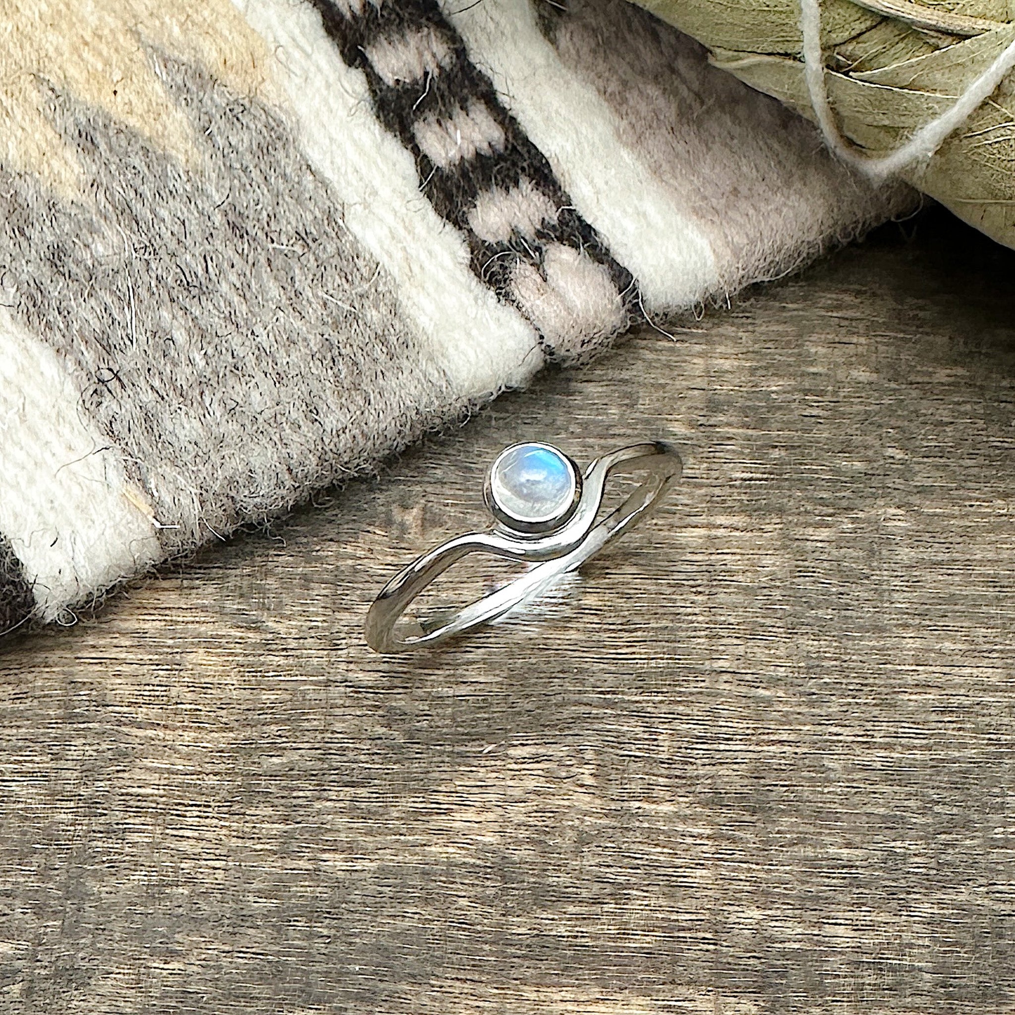 Moonstone Ring Size 8-1/4