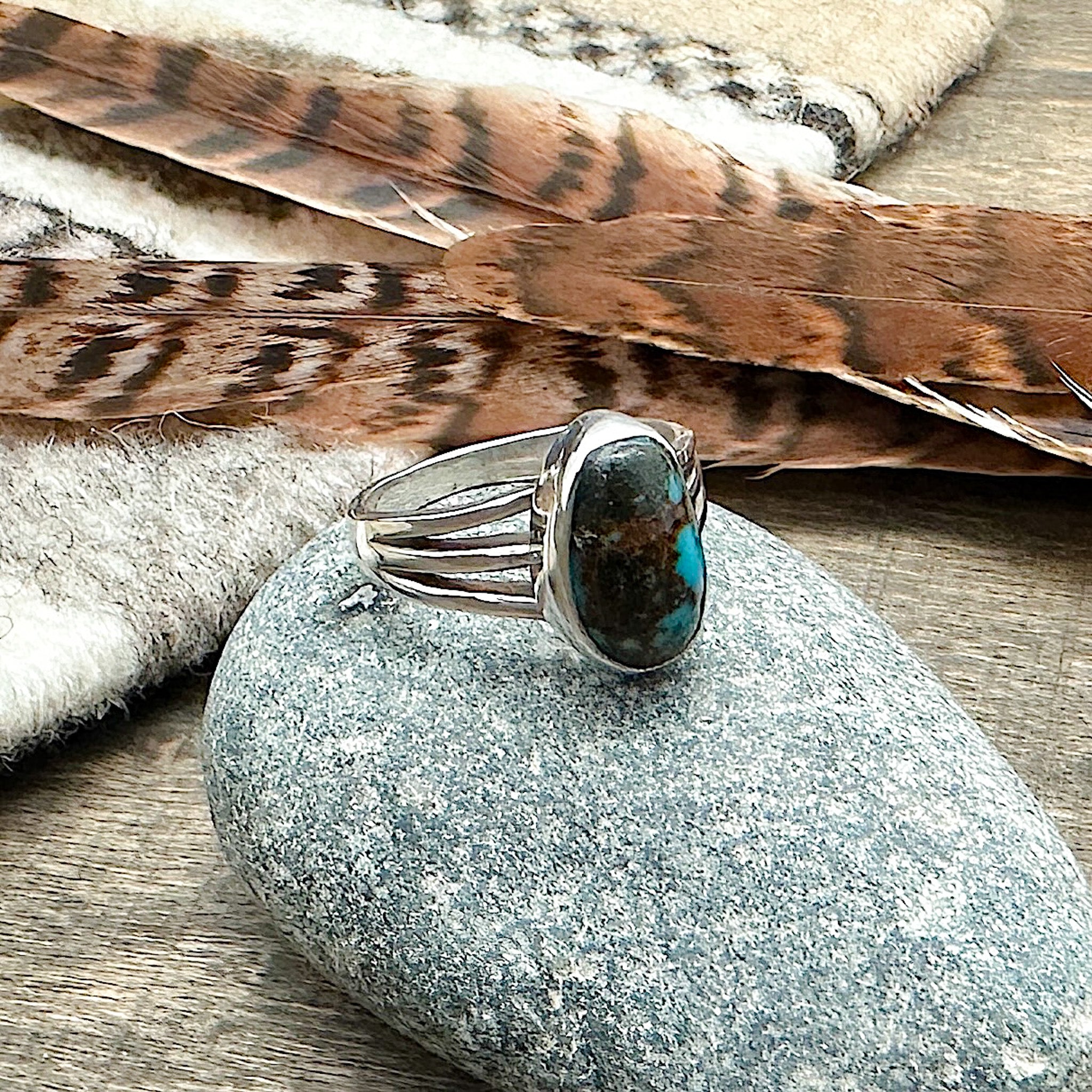 Bisbee Turquoise Ring Size 6