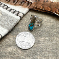 Bisbee Turquoise Ring Size 4-3/4