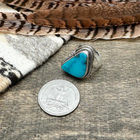 Blue Gem Turquoise Ring Size 7