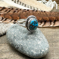 Blue Gem Turquoise Ring Size 9-1/4