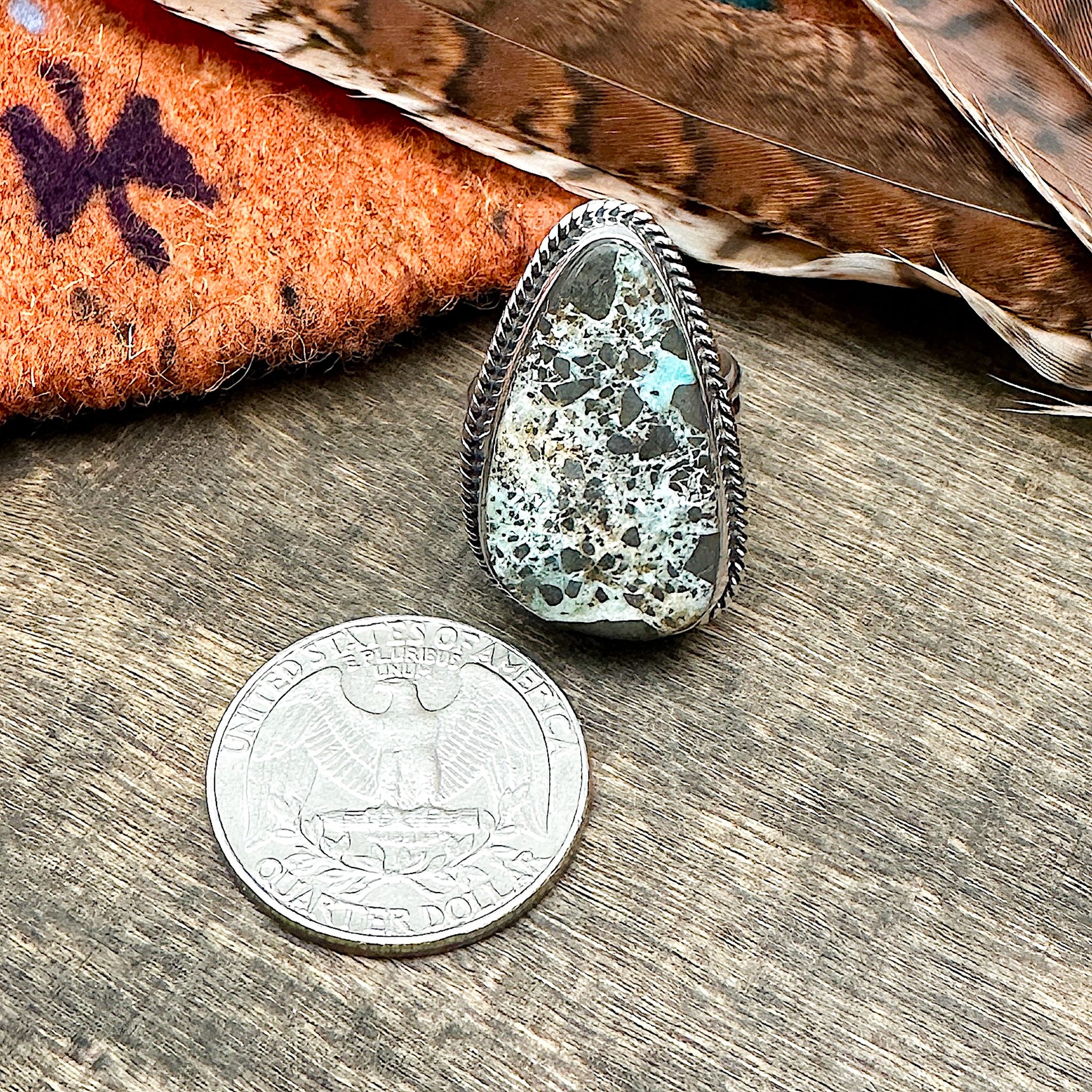 Dry Creek Turquoise Ring Size 7