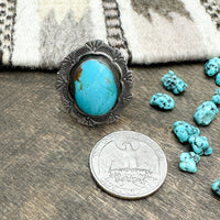 Kingman Turquoise Ring Size 7-1/4