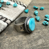 Kingman Turquoise Ring Size 9