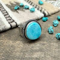Kingman Turquoise Ring Size 9