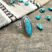 Kingman Turquoise Ring Size 9