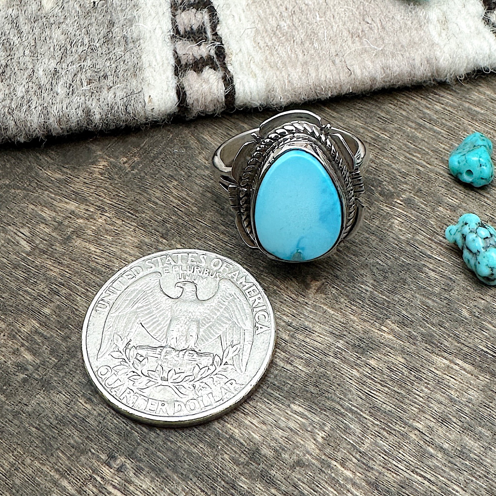 Kingman Turquoise Ring 8
