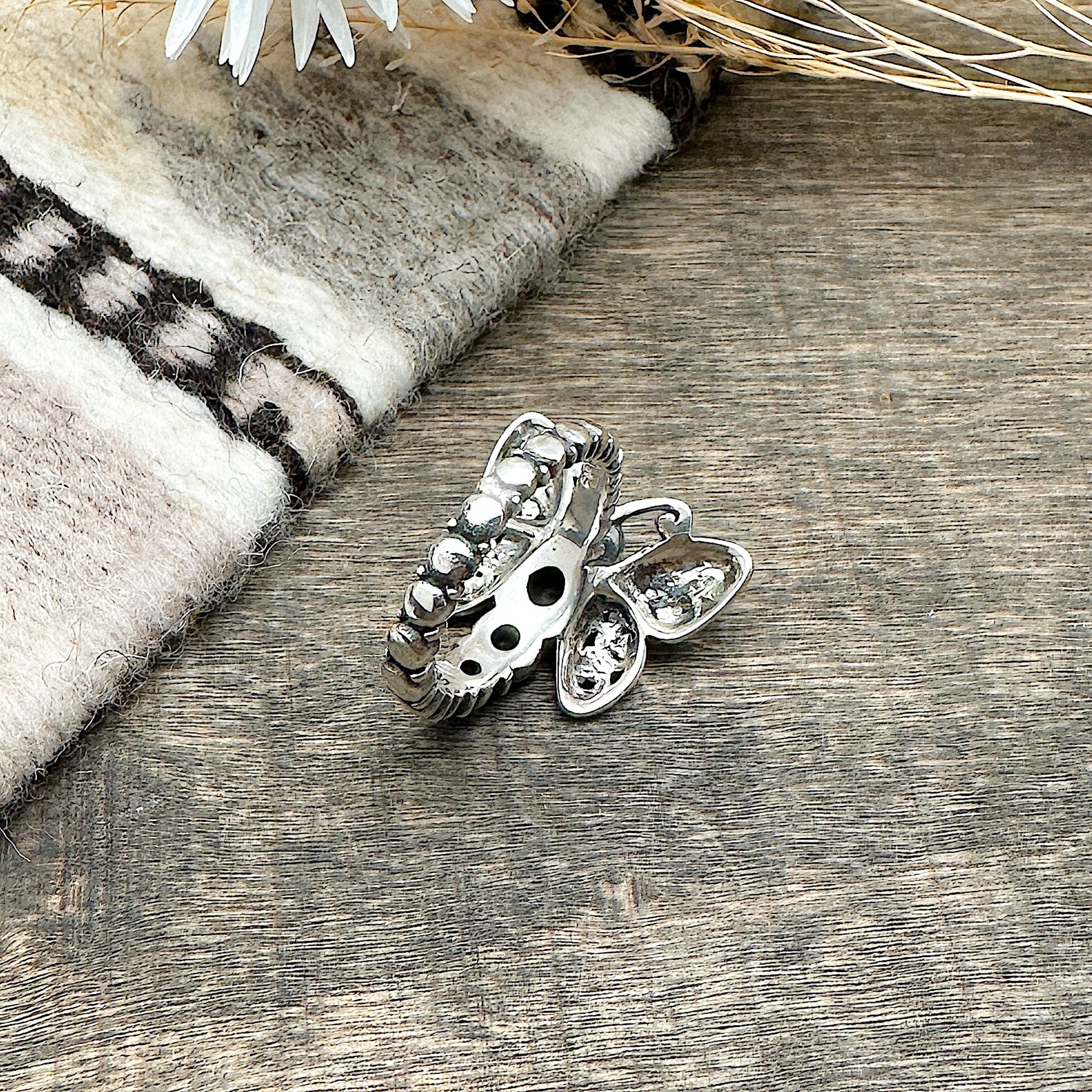 Citrine Butterfly Ring Size 6