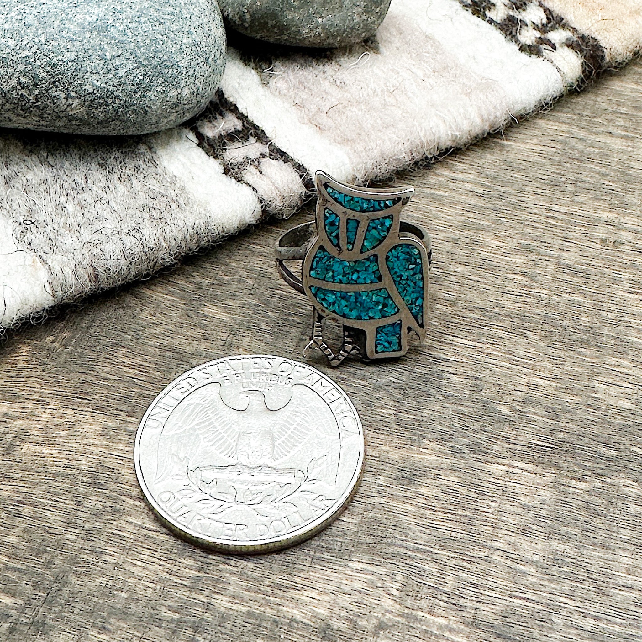 Vintage Owl Ring Size 6
