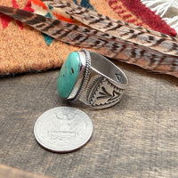 Royston Turquoise Ring Size 12.5