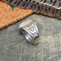 Royston Turquoise Ring Size 12.5