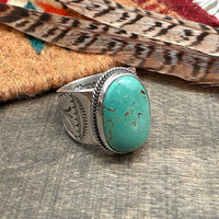 Royston Turquoise Ring Size 12.5