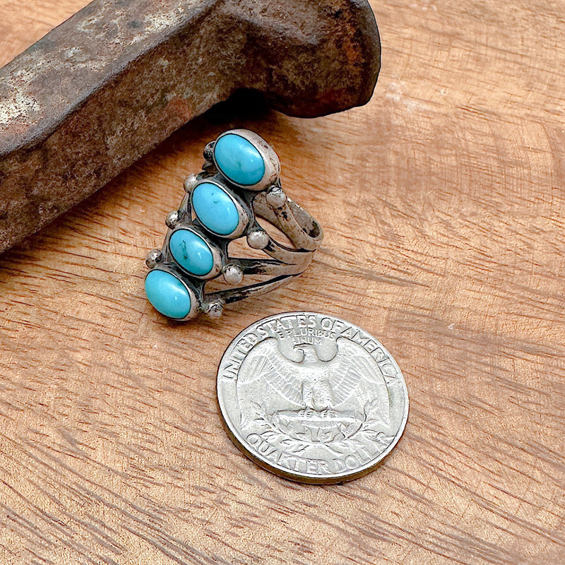 Vintage Turquoise Ring Size 7