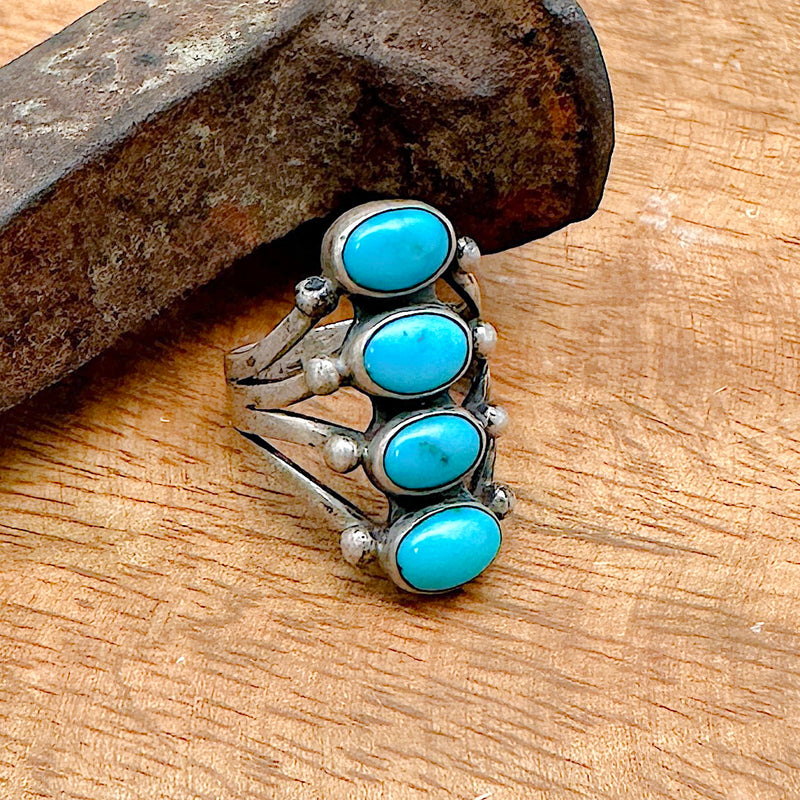 Vintage Turquoise Ring Size 7