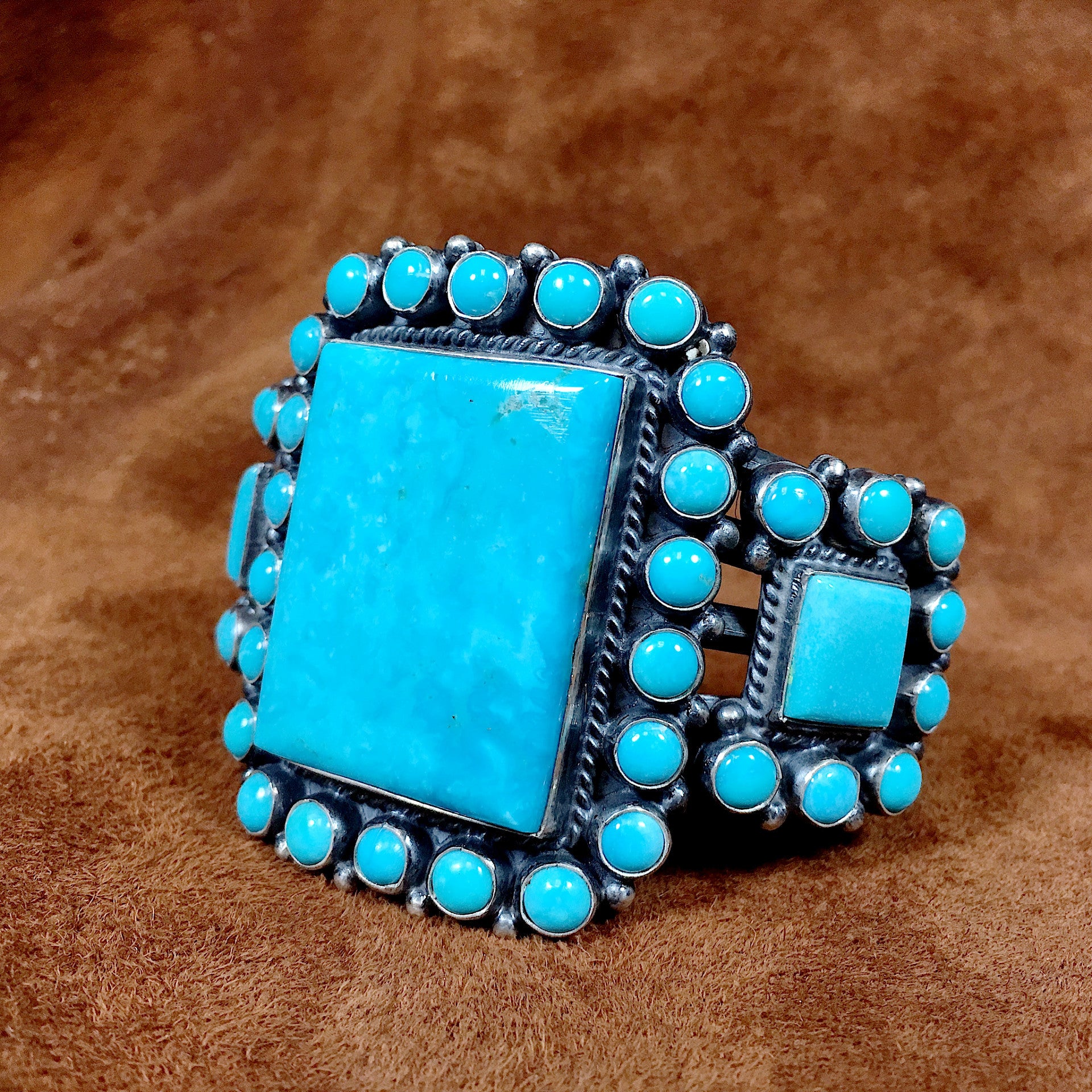 Rare Kingman Turquoise Cuff Bracelet