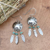 Concho Feather Earrings