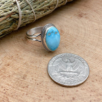 Kingman Turquoise Ring Size 8